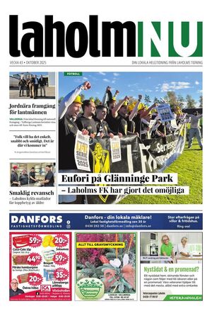 Förstasida Laholms Tidning