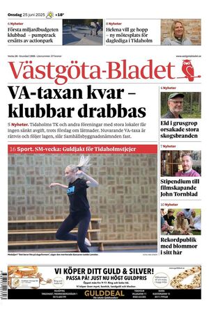 Förstasida Västgöta-Bladet