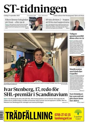 Förstasida ST-tidningen