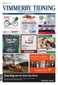 Förstasida Vimmerby Tidning