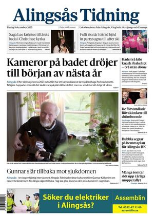 Förstasida Alingsås Tidning