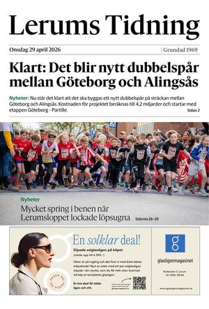 Förstasida Lerums Tidning