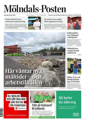 Förstasida Mölndals-Posten