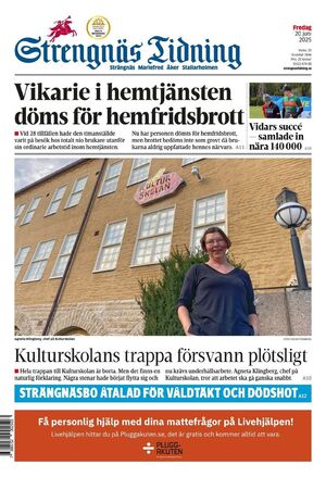 Förstasida Strengnäs Tidning