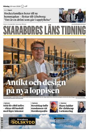 Förstasida Skaraborgs Läns Tidning