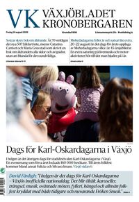 Förstasida Växjöbladet Kronobergaren