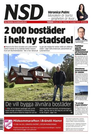 Förstasida Norrländska Socialdemokraten
