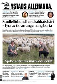 Förstasida Ystads Allehanda