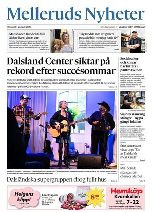 Förstasida Melleruds Nyheter