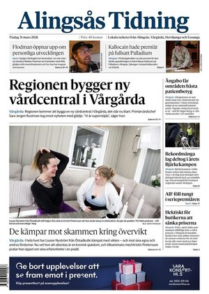 Förstasida Alingsås Tidning