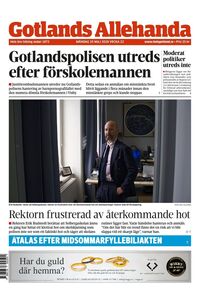 Förstasida Gotlands Allehanda