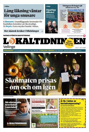 Förstasida Lokaltidningen Vellinge
