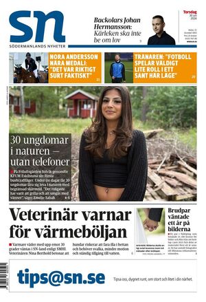 Förstasida Södermanlands Nyheter
