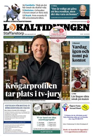 Förstasida Lokaltidningen Staffanstorp