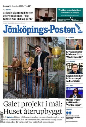 Förstasida Jönköpings-Posten