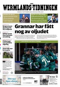 Förstasida Nya Wermlands-Tidningen