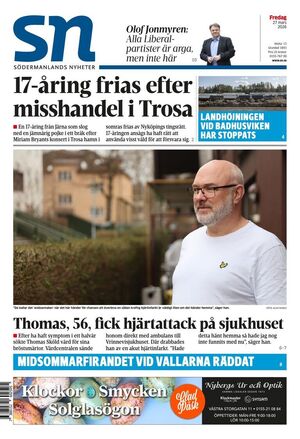 Förstasida Södermanlands Nyheter