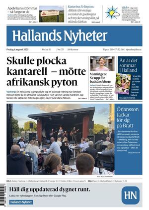 Förstasida Hallands Nyheter