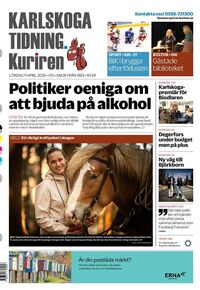 Förstasida Karlskoga Tidning-Kuriren