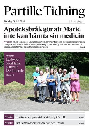 Förstasida Partille Tidning