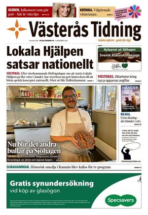 Förstasida Västerås Tidning