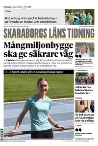 Förstasida Skaraborgs Läns Tidning