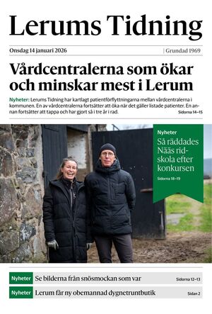 Förstasida Lerums Tidning
