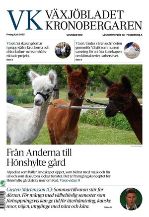 Förstasida Växjöbladet Kronobergaren