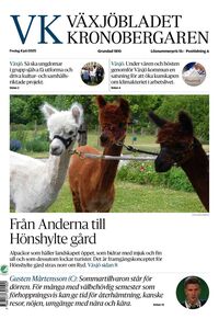 Förstasida Växjöbladet Kronobergaren