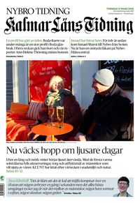 Förstasida Kalmar Läns Tidning