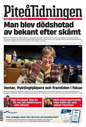 Förstasida Piteå-Tidningen