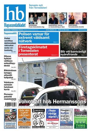 Förstasida Haparandabladet
