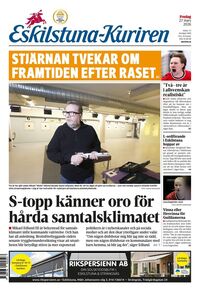 Förstasida Eskilstuna-Kuriren