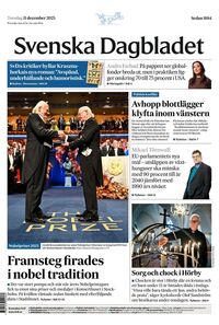 Förstasida Svenska Dagbladet