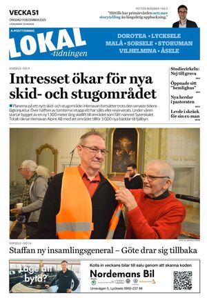 Förstasida Lokaltidningen