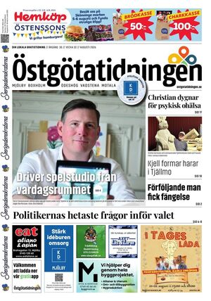 Förstasida Östgötatidningen