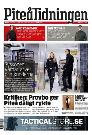 Förstasida Piteå-Tidningen