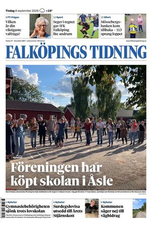 Förstasida Falköpings Tidning