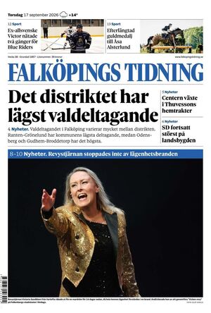 Förstasida Falköpings Tidning