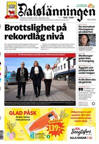 Förstasida Dalslänningen