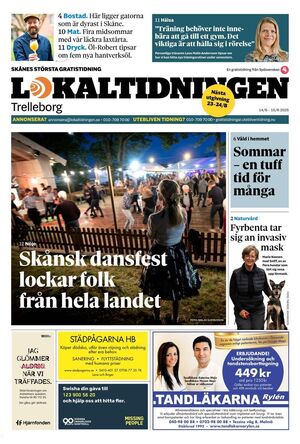 Förstasida Lokaltidningen Trelleborg