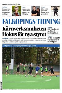 Förstasida Falköpings Tidning