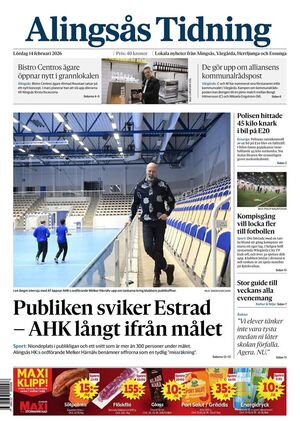 Förstasida Alingsås Tidning