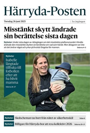 Förstasida Härryda-Posten