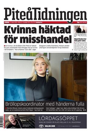 Förstasida Piteå-Tidningen