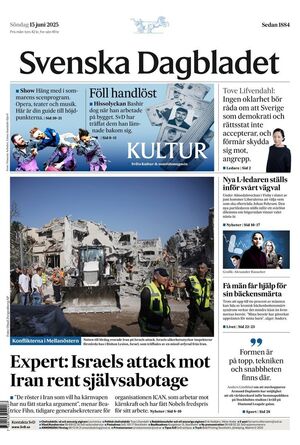 Förstasida Svenska Dagbladet