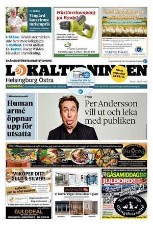 Förstasida Lokaltidningen Helsingborg
