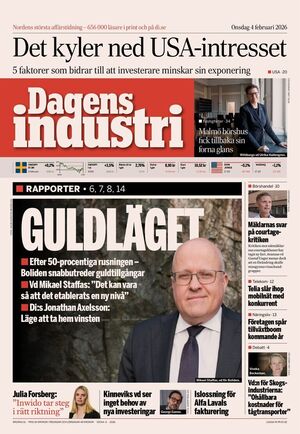 Förstasida Dagens industri