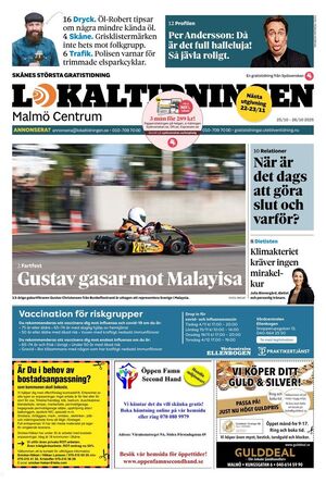 Förstasida Lokaltidningen Malmö Centrum