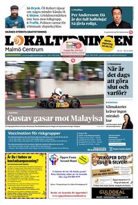 Förstasida Lokaltidningen Malmö Centrum